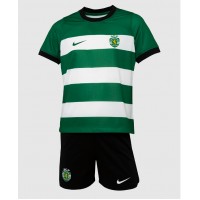 Sporting CP Hjemme Trøje Børn 2023-24 Kortærmet (+ Korte bukser)